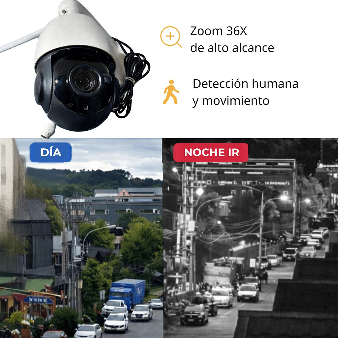 Cámara PTZ WiFi 5 MP zoom 36X – Security Life (imagen 3)