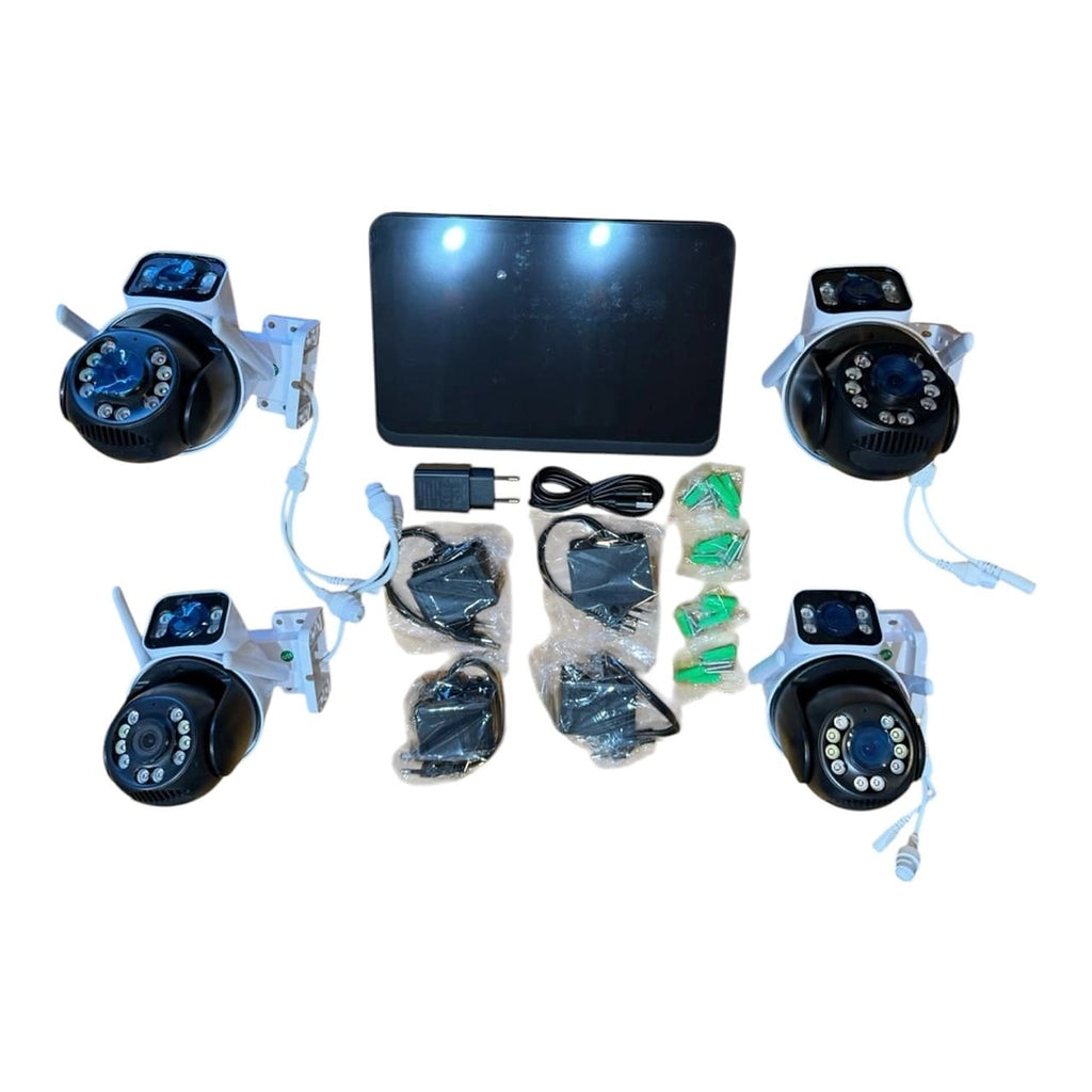 Kit NVR WiFi con pantalla táctil 10" y 4 cámaras PTZ – Security Life (imagen 2)