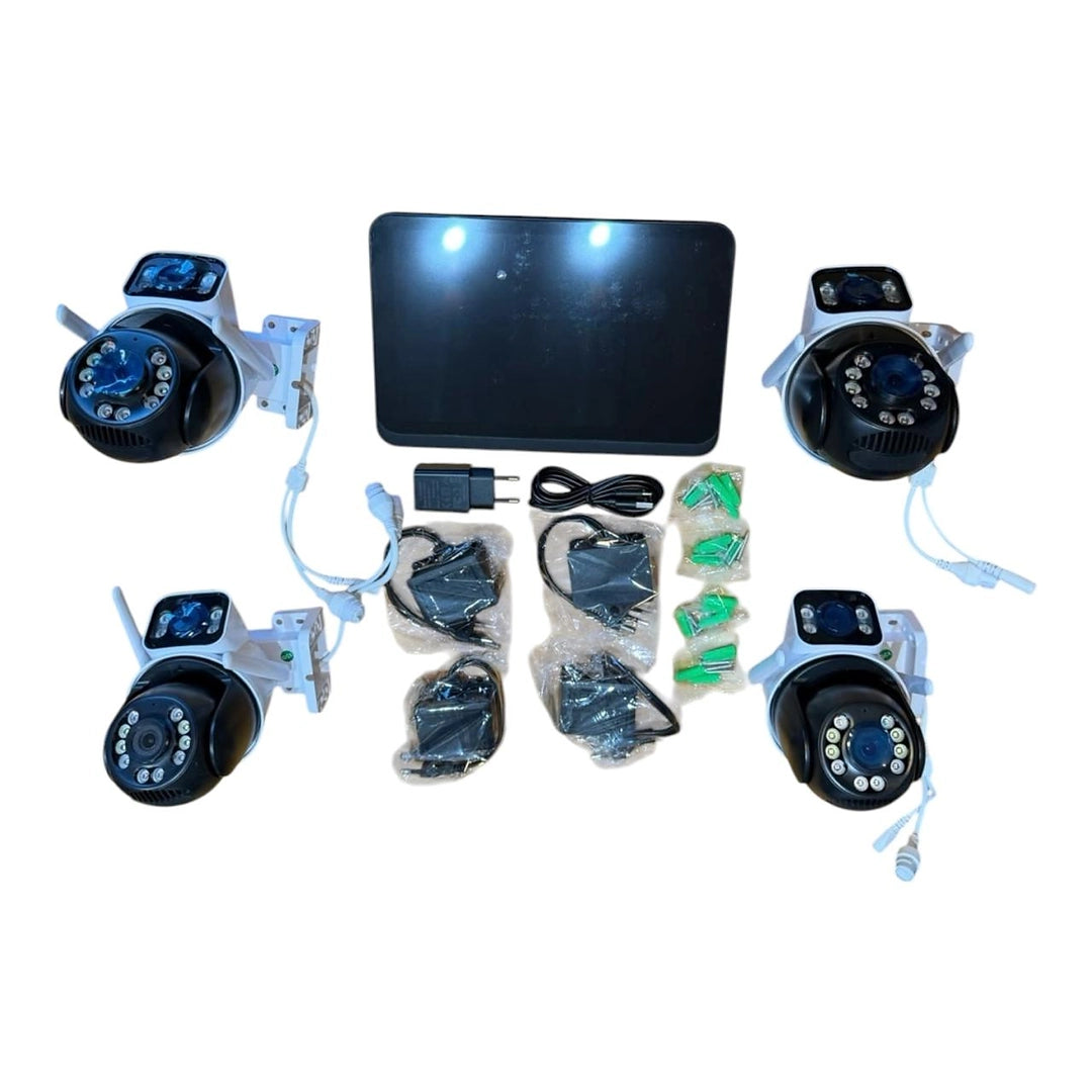 Kit NVR WiFi con pantalla táctil 10" y 4 cámaras PTZ – Security Life (imagen 2)