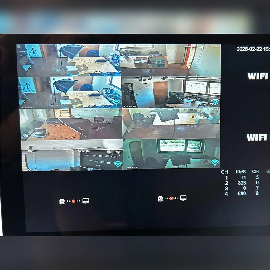 Kit NVR WiFi con pantalla táctil 10" y 4 cámaras PTZ – Security Life (imagen 6)