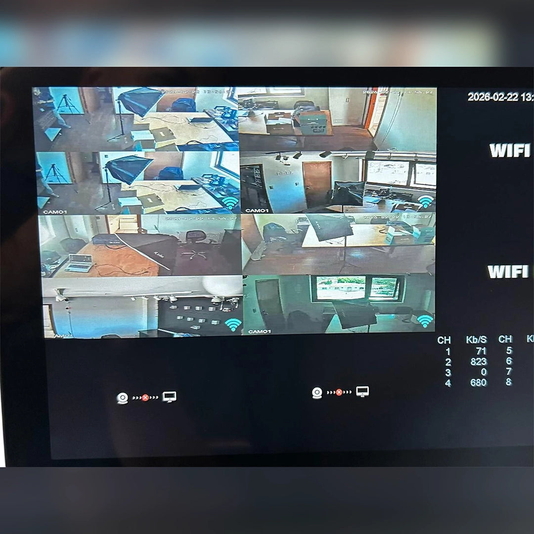 Kit NVR WiFi con pantalla táctil 10" y 4 cámaras PTZ – Security Life (imagen 6)